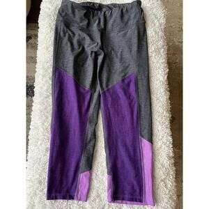 Champion Women’s Sz S Gray/ Purple Design Crop Sport Leggings. Great Pair